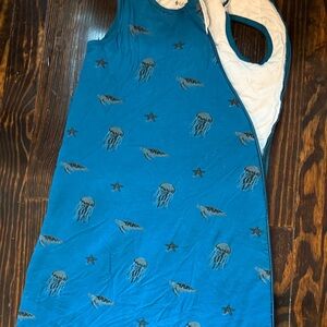 Kyte BABY Teal Sleep Sack with Sea Creatures